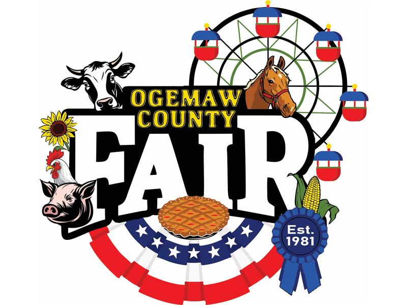 Logo for 2024 Ogemaw County Fair
